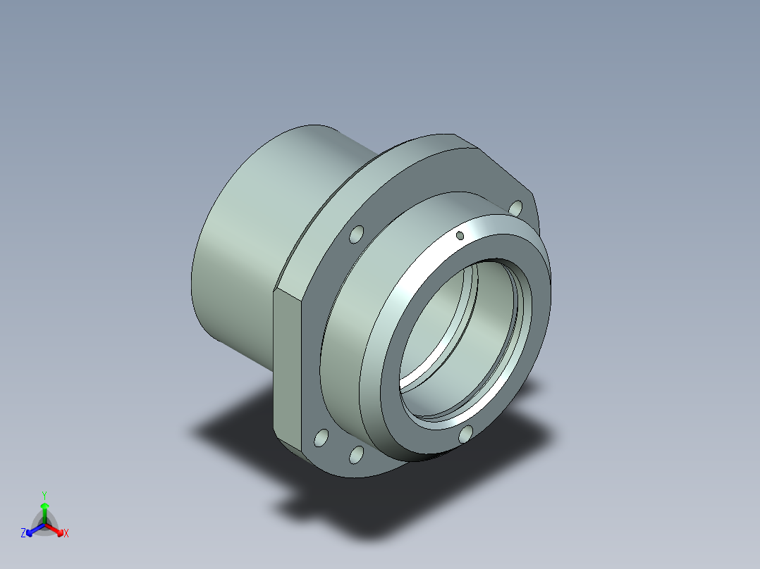 Q280-CA6140车床I轴轴承座机械加工工艺及钻φ5斜孔夹具设计主视图