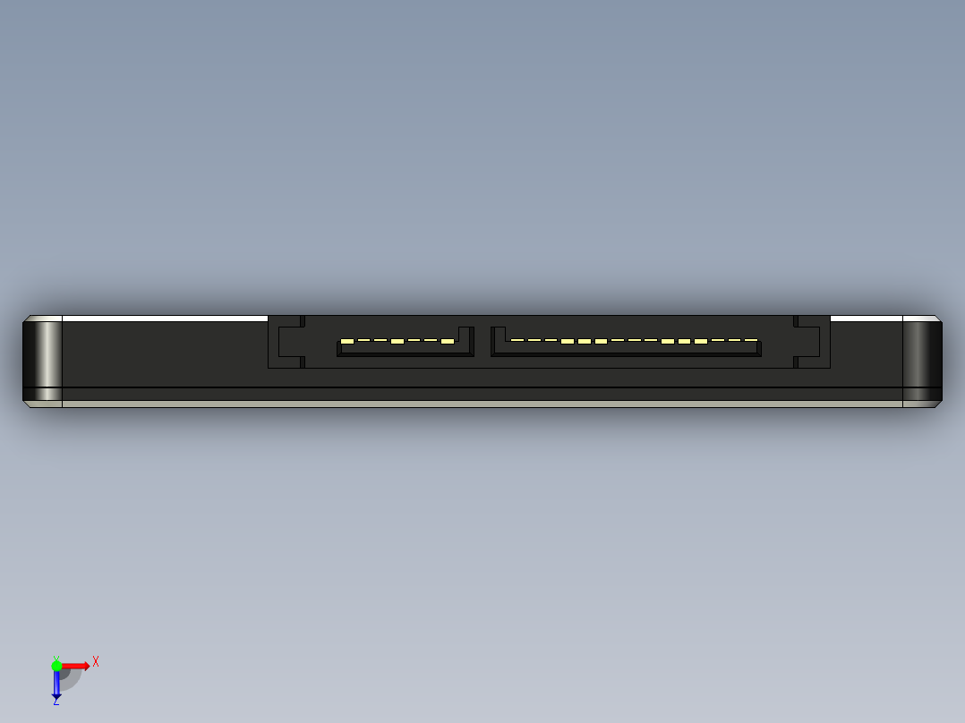 ssd-固态硬盘俯视图