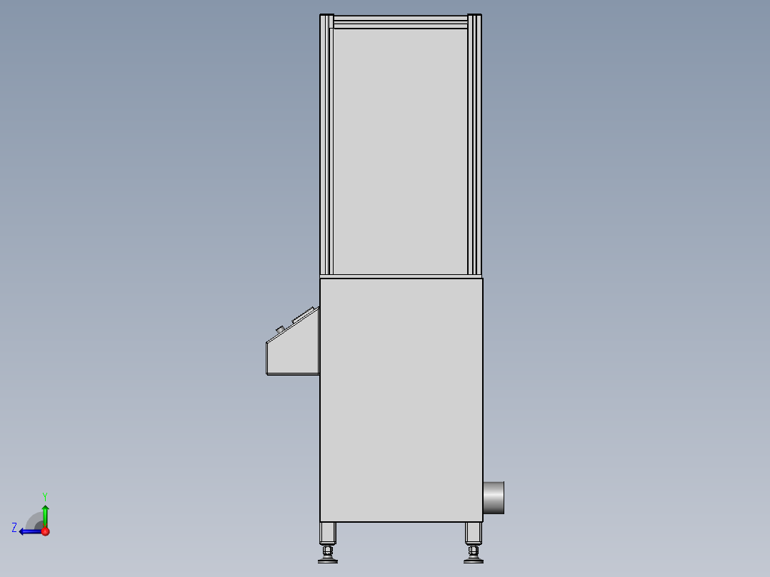 PVC瓶除漆机右视图