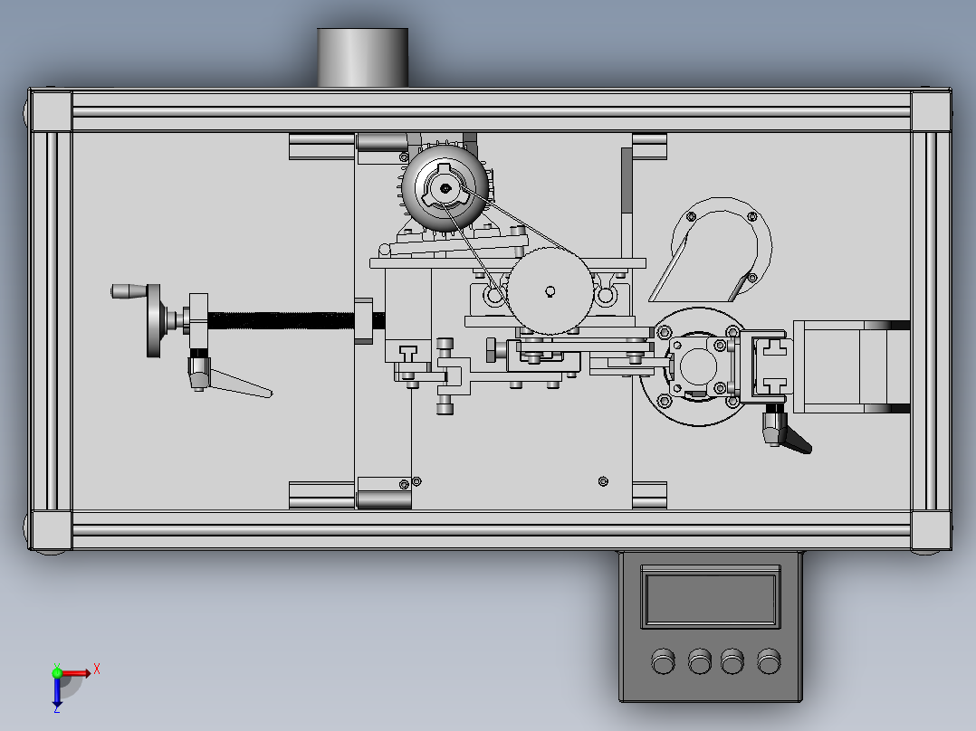 PVC瓶除漆机俯视图