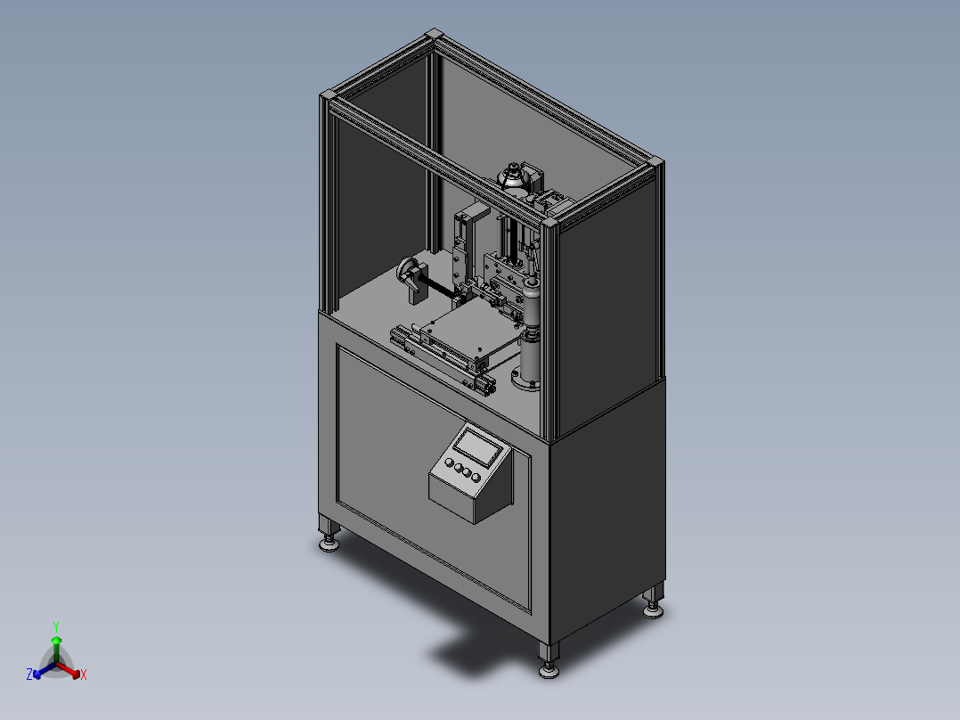 PVC瓶除漆机正等轴测图