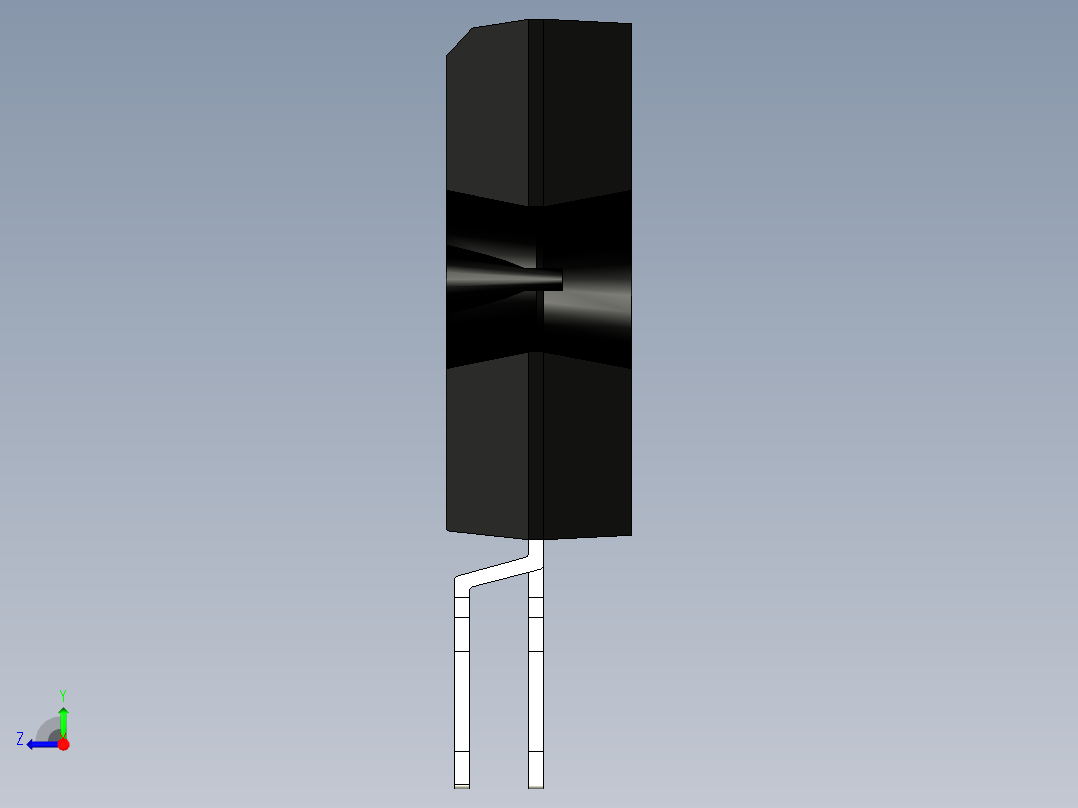 IC封装HZIP 25引脚，间距1.27毫米右视图