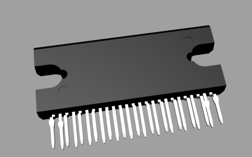 IC封装HZIP 25引脚，间距1.27毫米缩略图