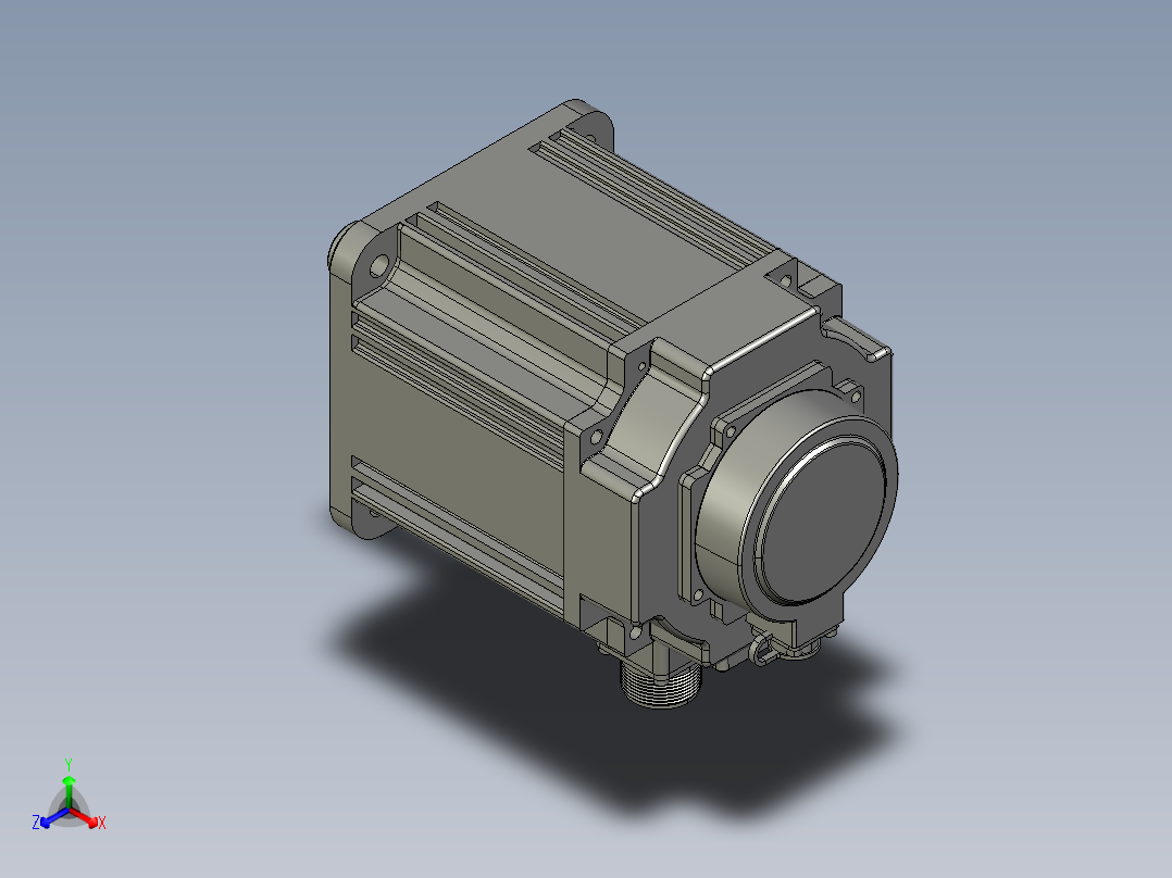 电机MS6G-130CN15BZ2-41P5主视图