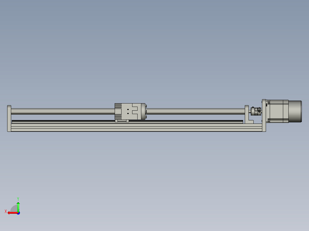 模组FSK40-L10C7-BC-B57-500行程（B57刹车电机）后视图