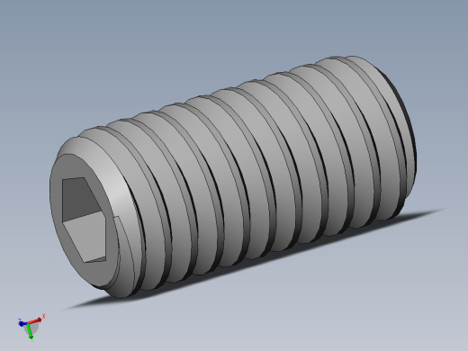 DIN 913-ISO 4026 固定螺钉-M4 L=8.SLDPRT