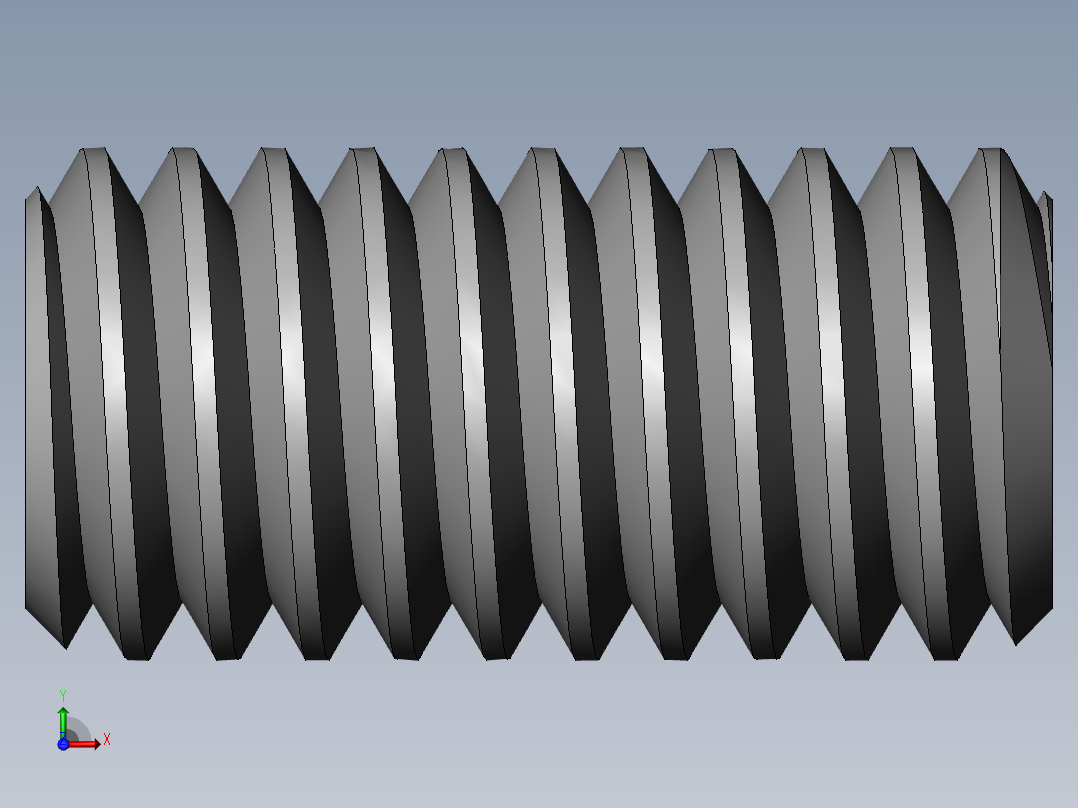DIN 913-ISO 4026 固定螺钉-M4 L=8.SLDPRT前视图
