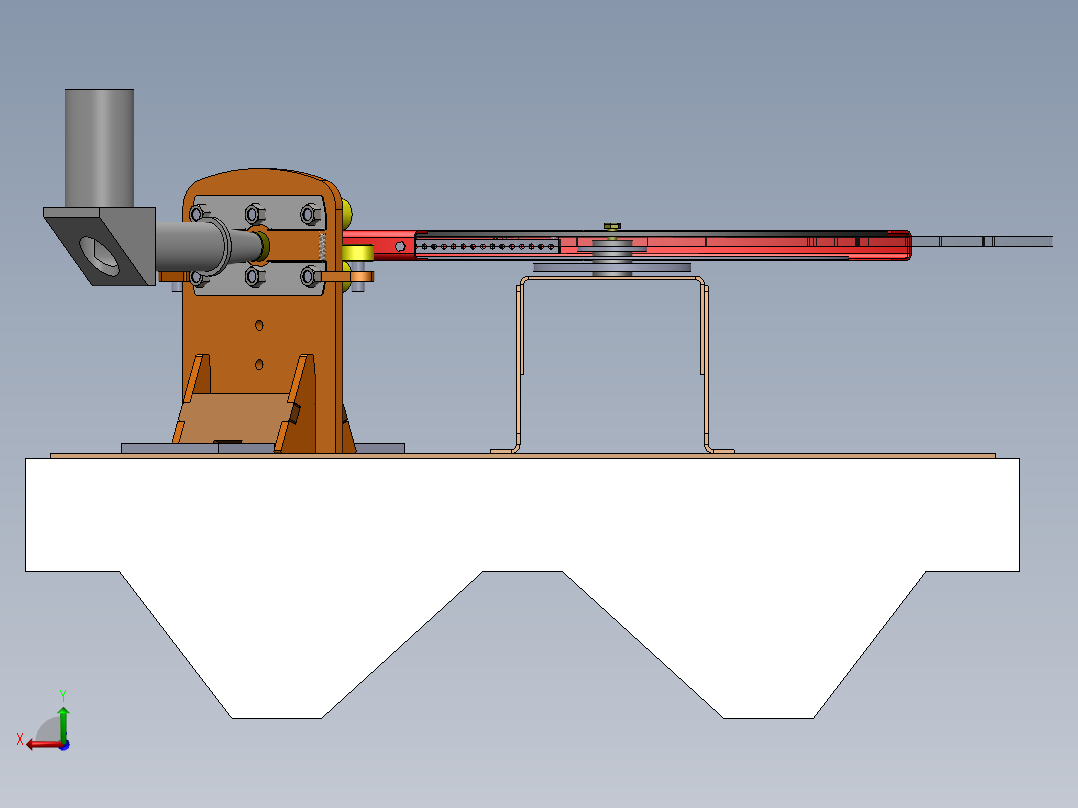 机械虹膜后视图