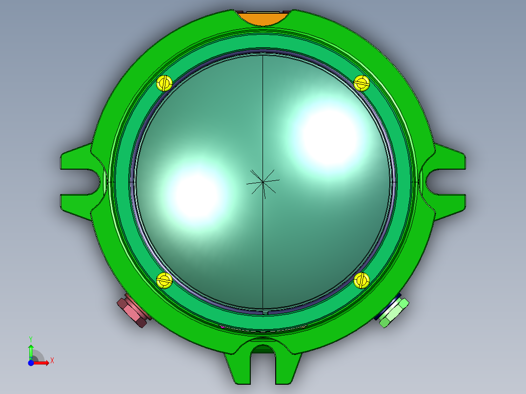 双色信号灯前视图