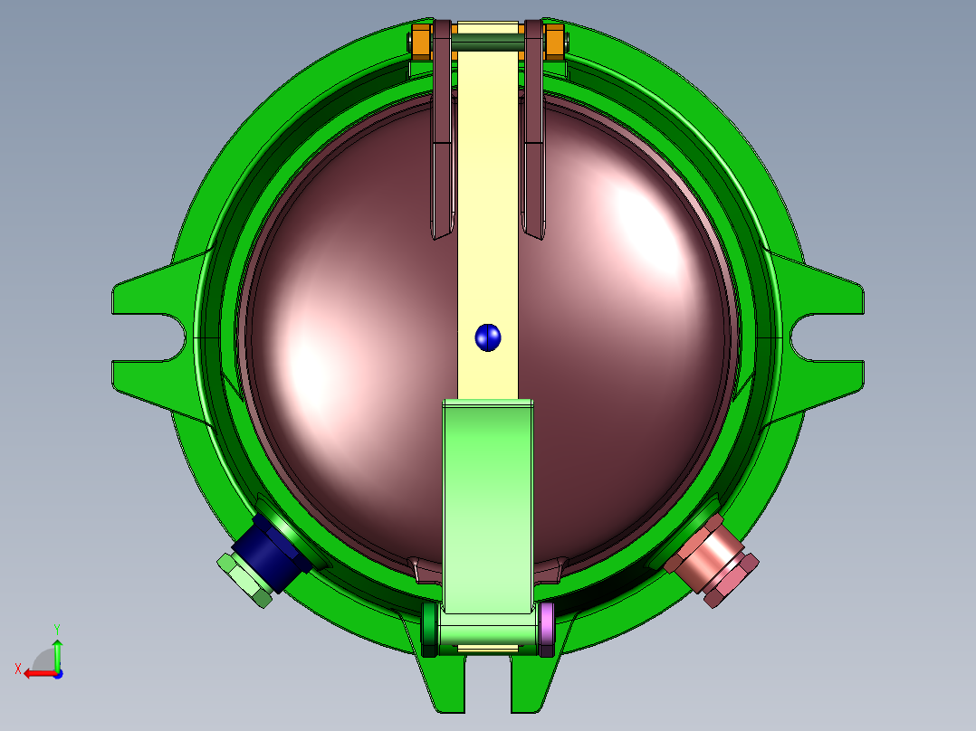 双色信号灯后视图