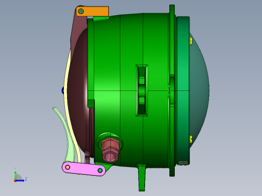 双色信号灯左视缩略图