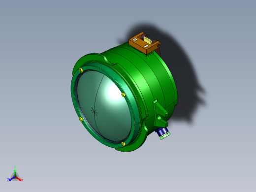 双色信号灯正等轴测缩略图