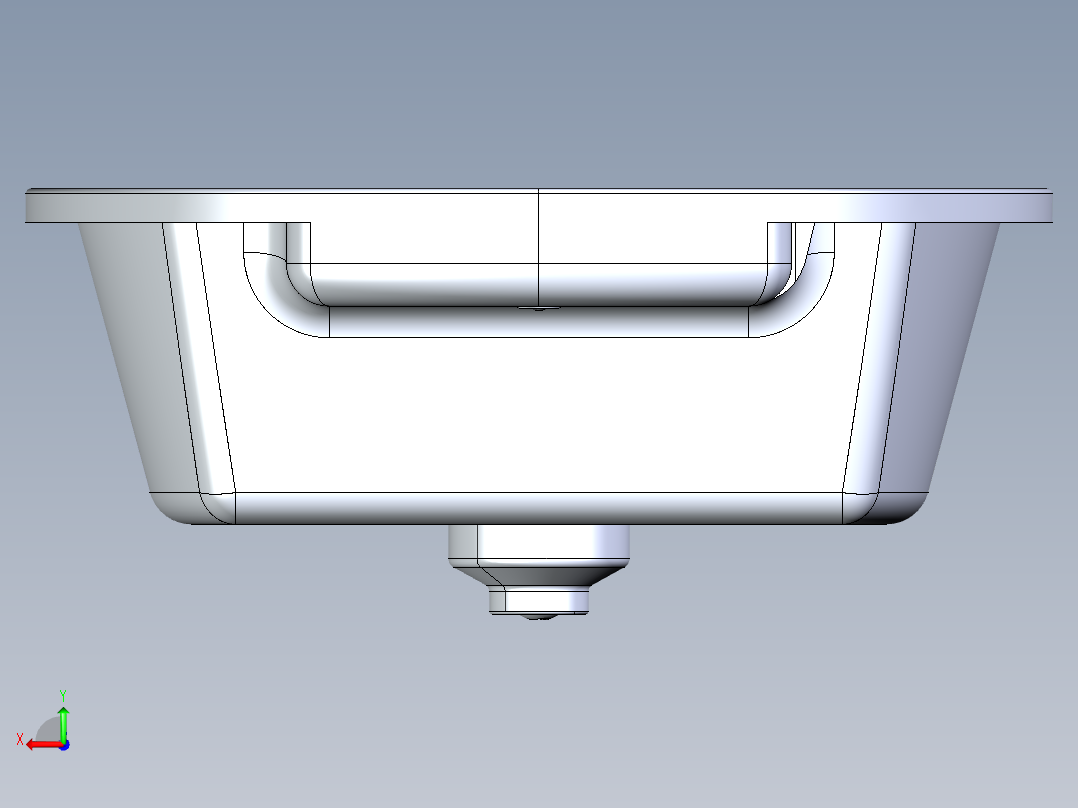 水槽、不锈钢水槽(86)后视图