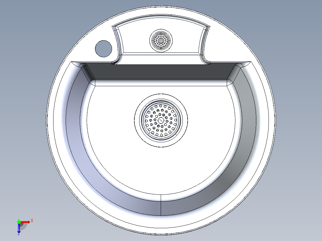 水槽、不锈钢水槽(86)俯视图