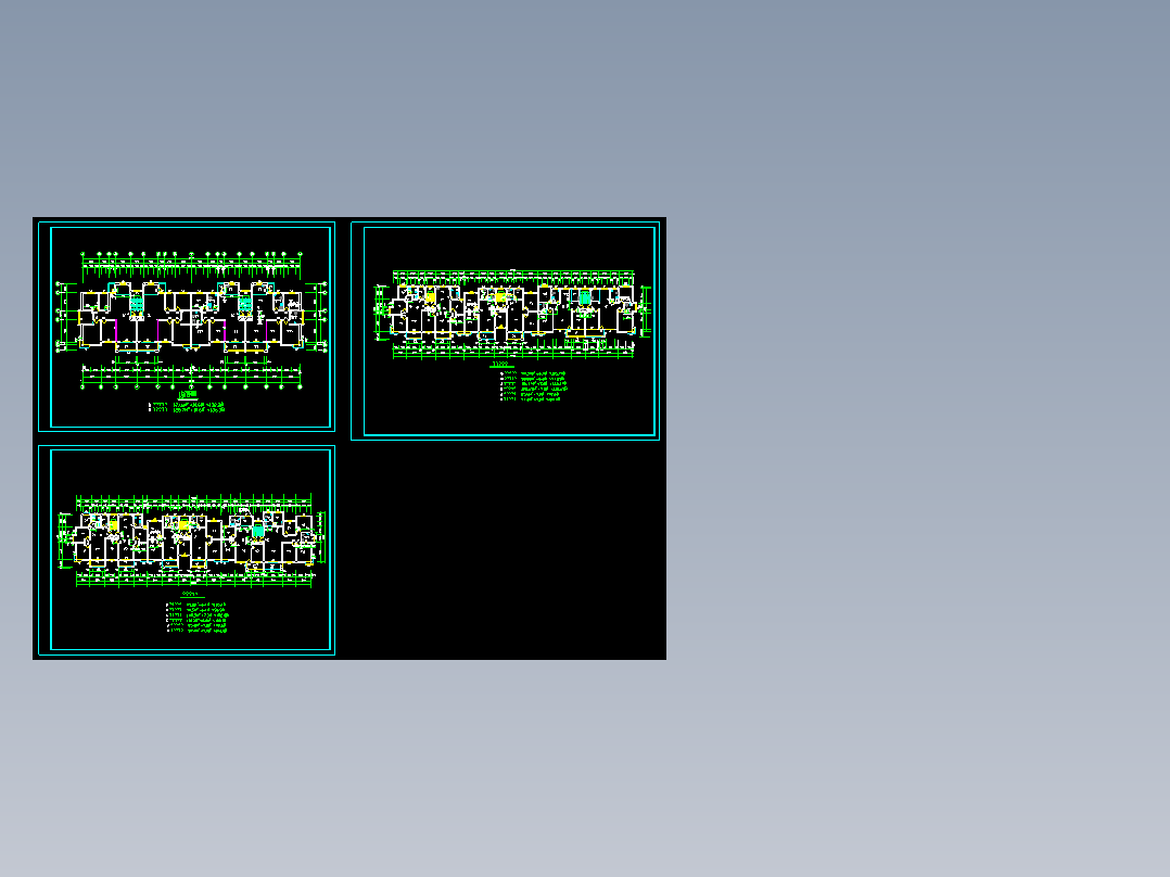 世纪花园平面建施图