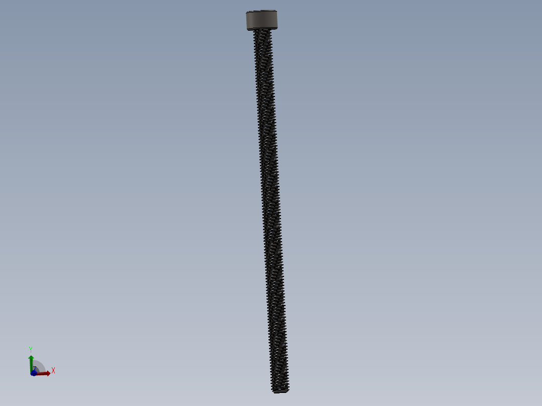 Screw_DIN_912_M5x100F_A2.SLDPRT公制内六角螺钉主视图