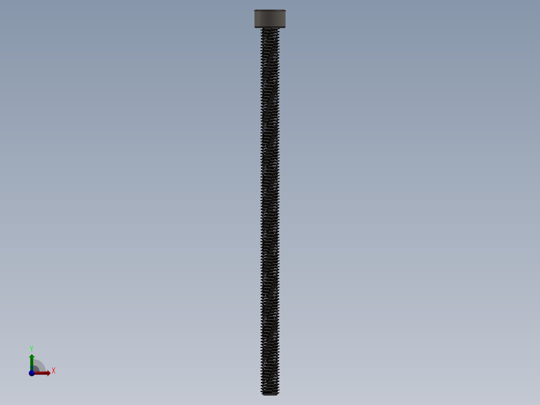 Screw_DIN_912_M5x100F_A2.SLDPRT公制内六角螺钉前视图