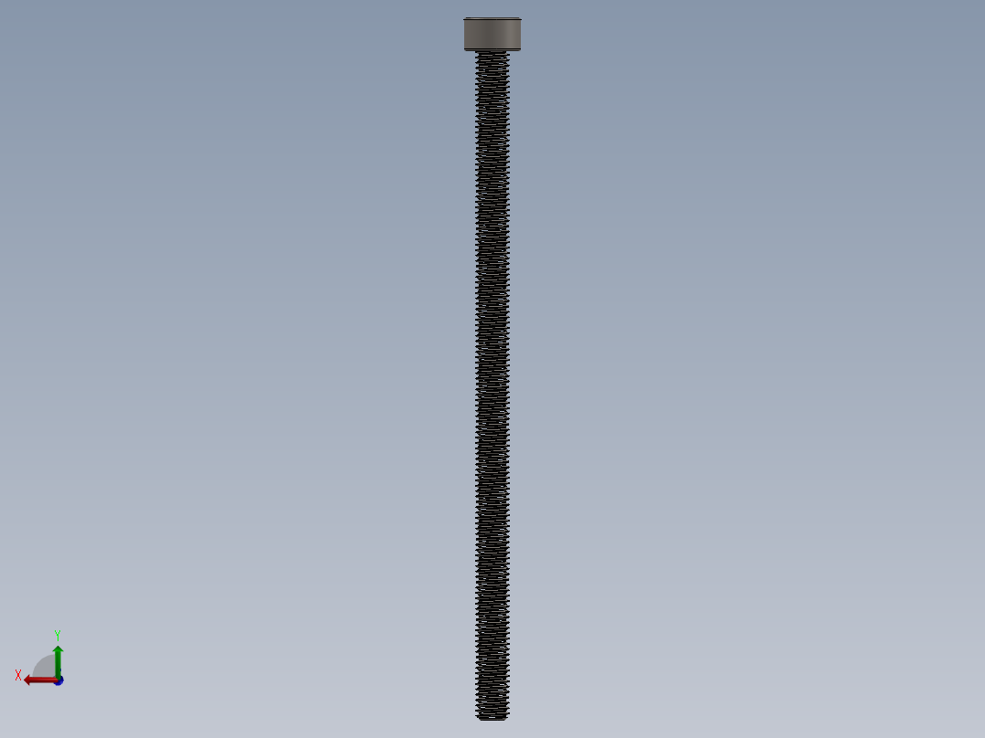 Screw_DIN_912_M5x100F_A2.SLDPRT公制内六角螺钉后视图