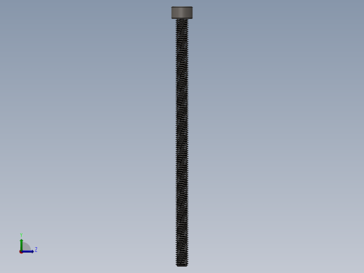 Screw_DIN_912_M5x100F_A2.SLDPRT公制内六角螺钉左视缩略图