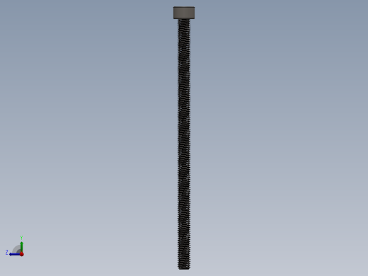 Screw_DIN_912_M5x100F_A2.SLDPRT公制内六角螺钉右视缩略图
