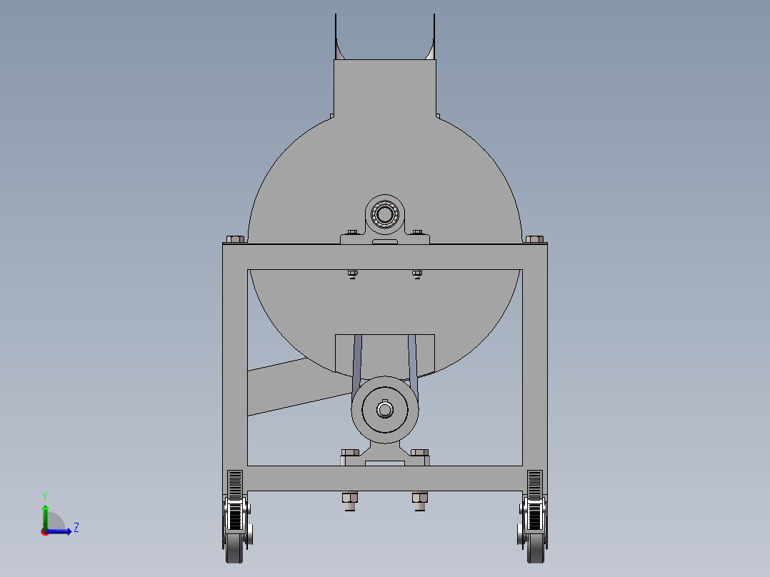 饲料切割机左视图