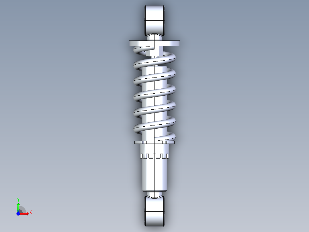 A0002579-磁传感器减震器汽车减震器前视图