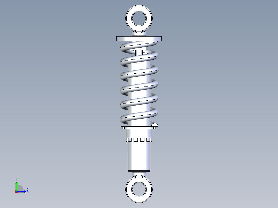 A0002579-磁传感器减震器汽车减震器左视图