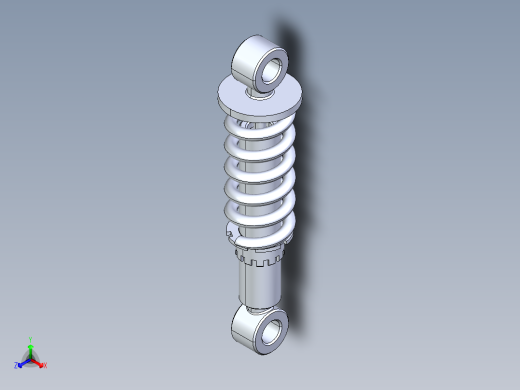 A0002579-磁传感器减震器汽车减震器正等轴测缩略图