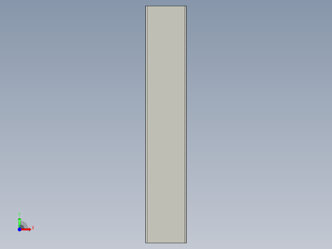 高阶托盘分隔型材前视图