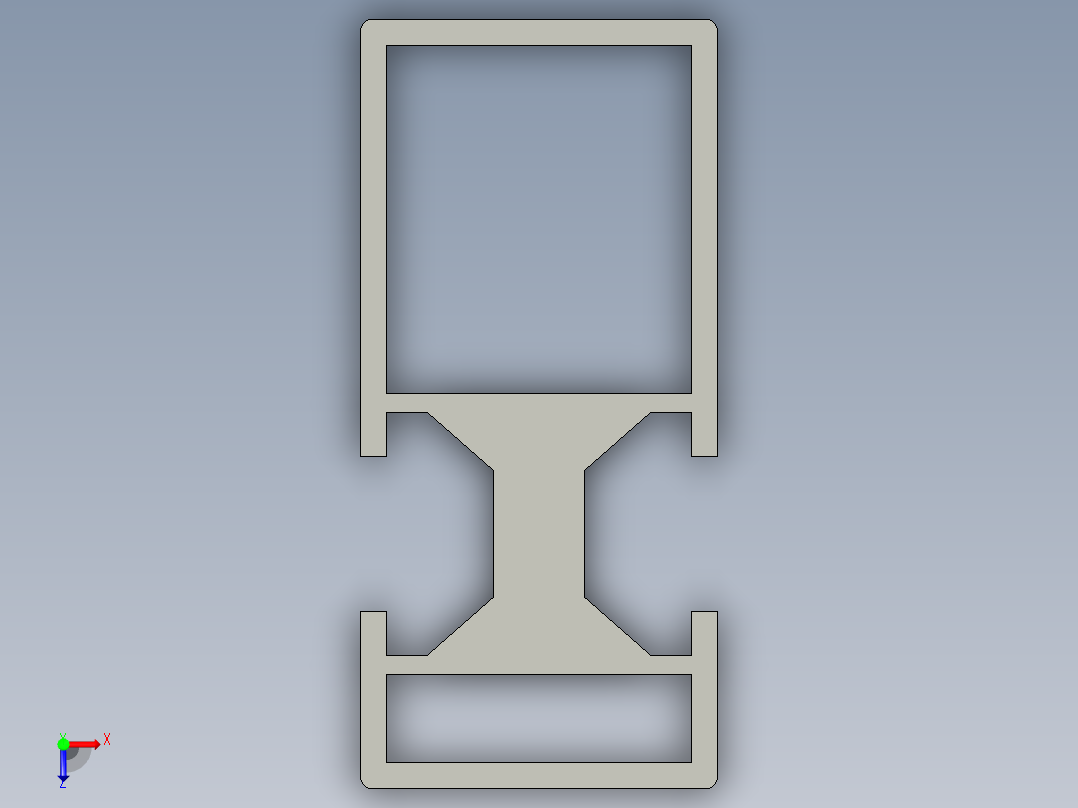 高阶托盘分隔型材俯视图