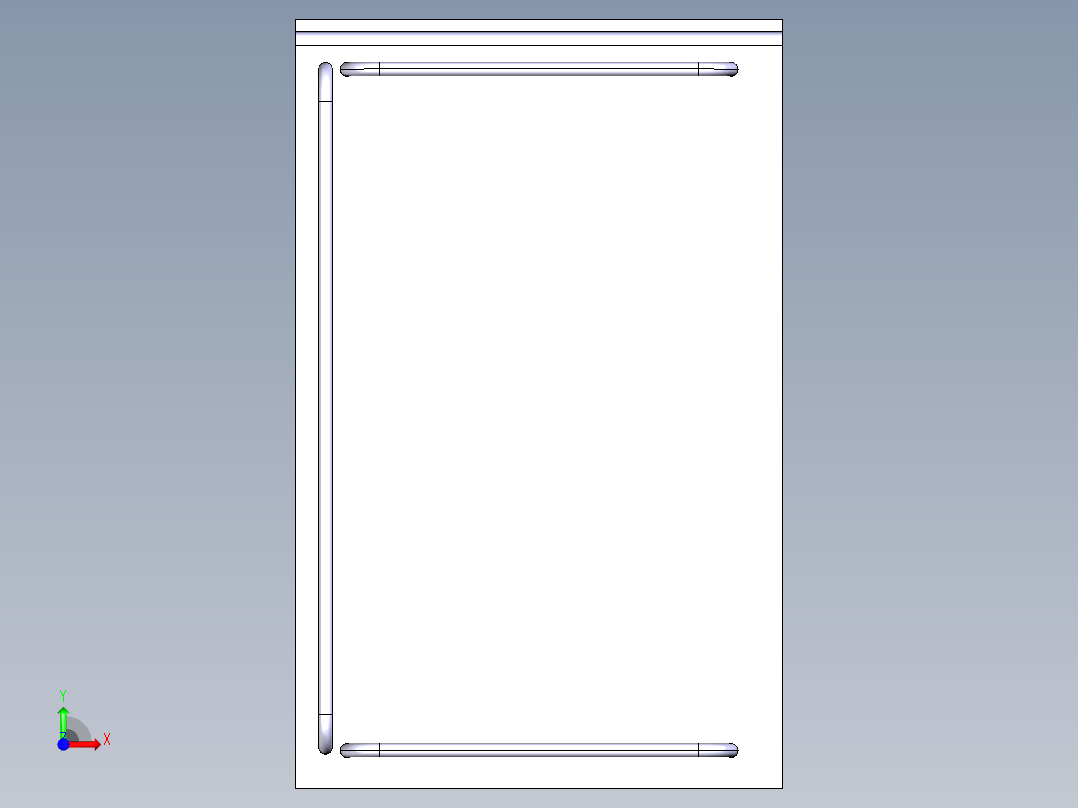 B3003293-剪式升降机车平台前视图