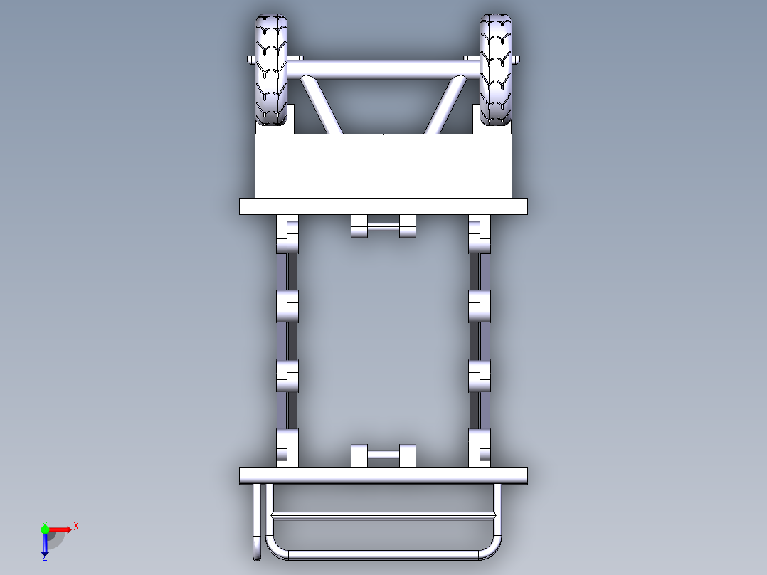 B3003293-剪式升降机车平台俯视图