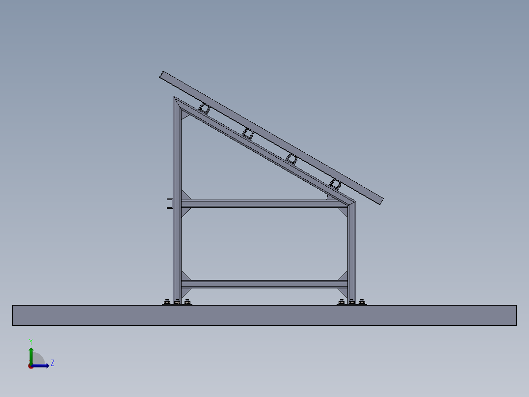 太阳能板结构1左视图
