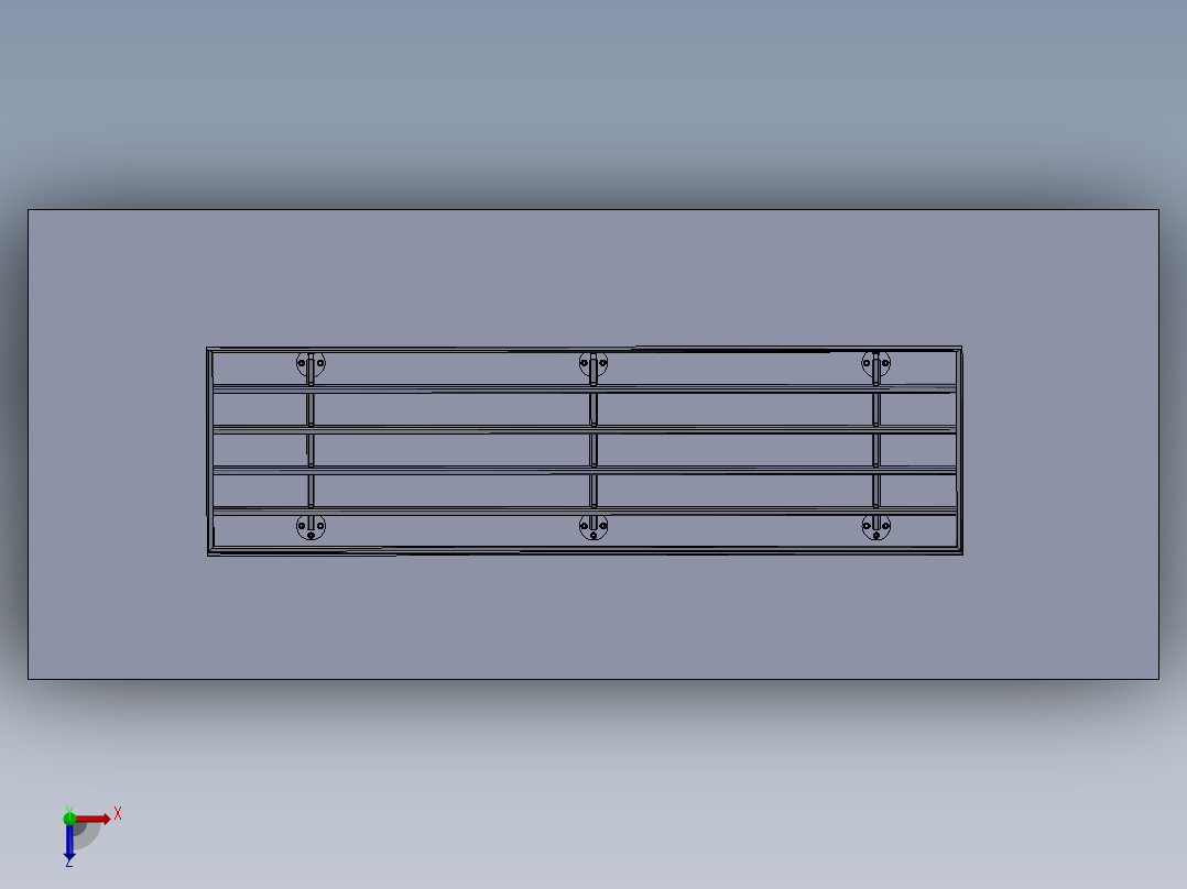 太阳能板结构1俯视图