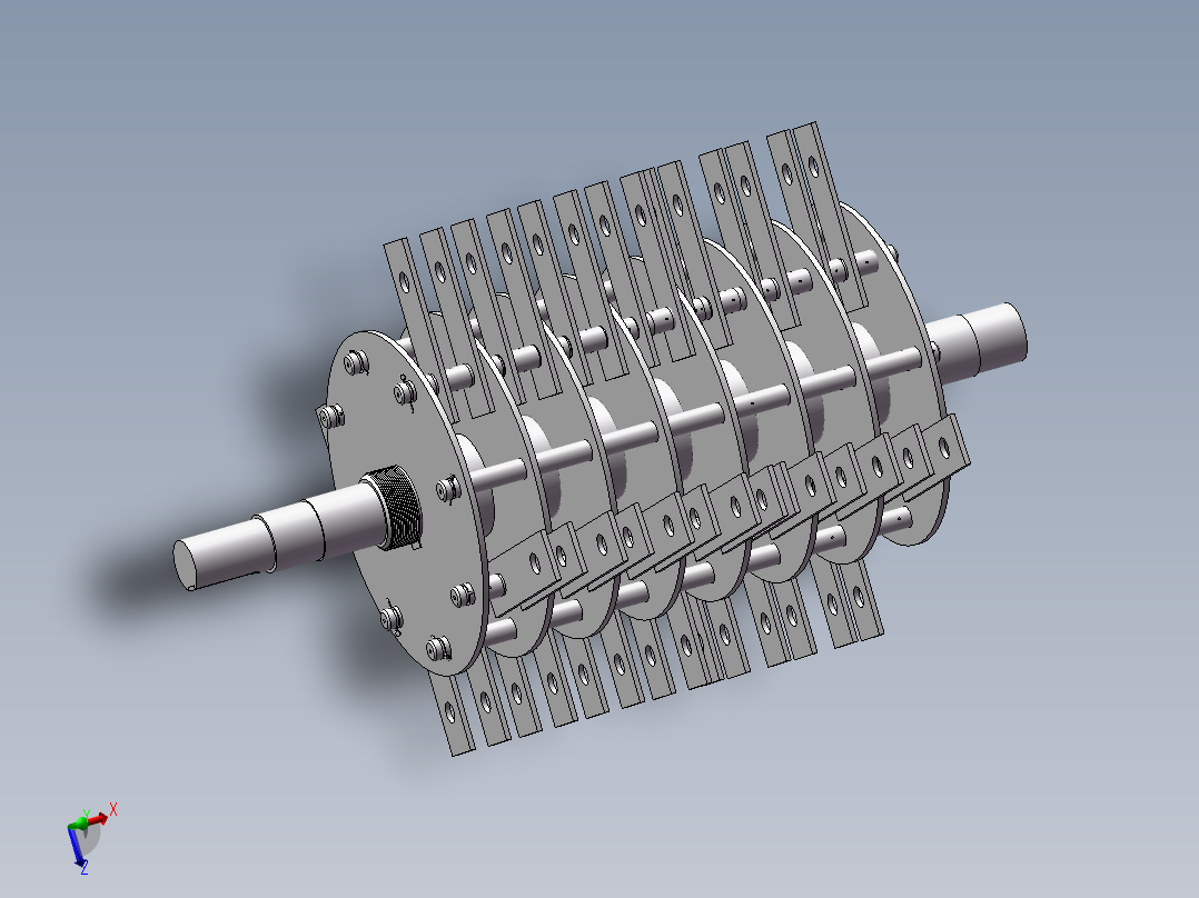 水滴式粉碎室粉碎机设计部件三维含cad图纸+说明书