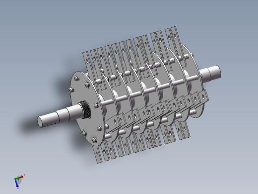 水滴式粉碎室粉碎机设计部件三维含cad图纸+说明书