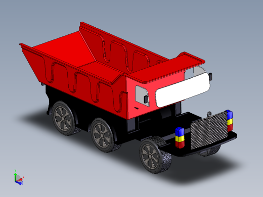 翻斗卡车玩具模型
