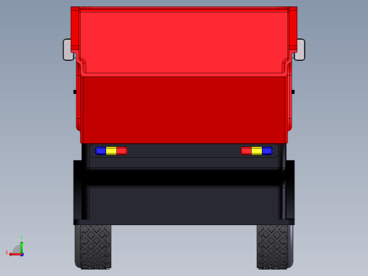 翻斗卡车玩具模型后视缩略图