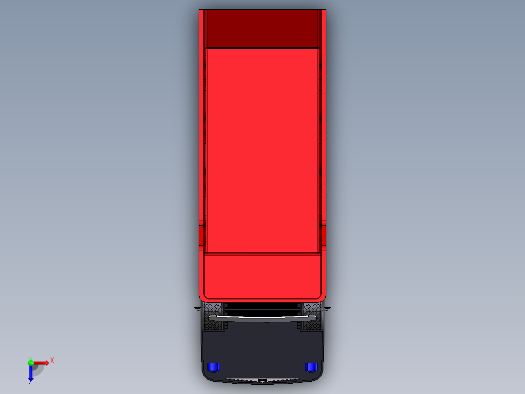 翻斗卡车玩具模型俯视图