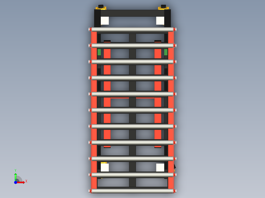 剪刀式升降机构前视图