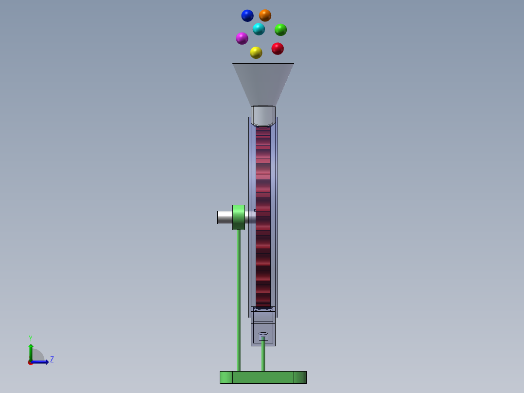 进给机构左视图