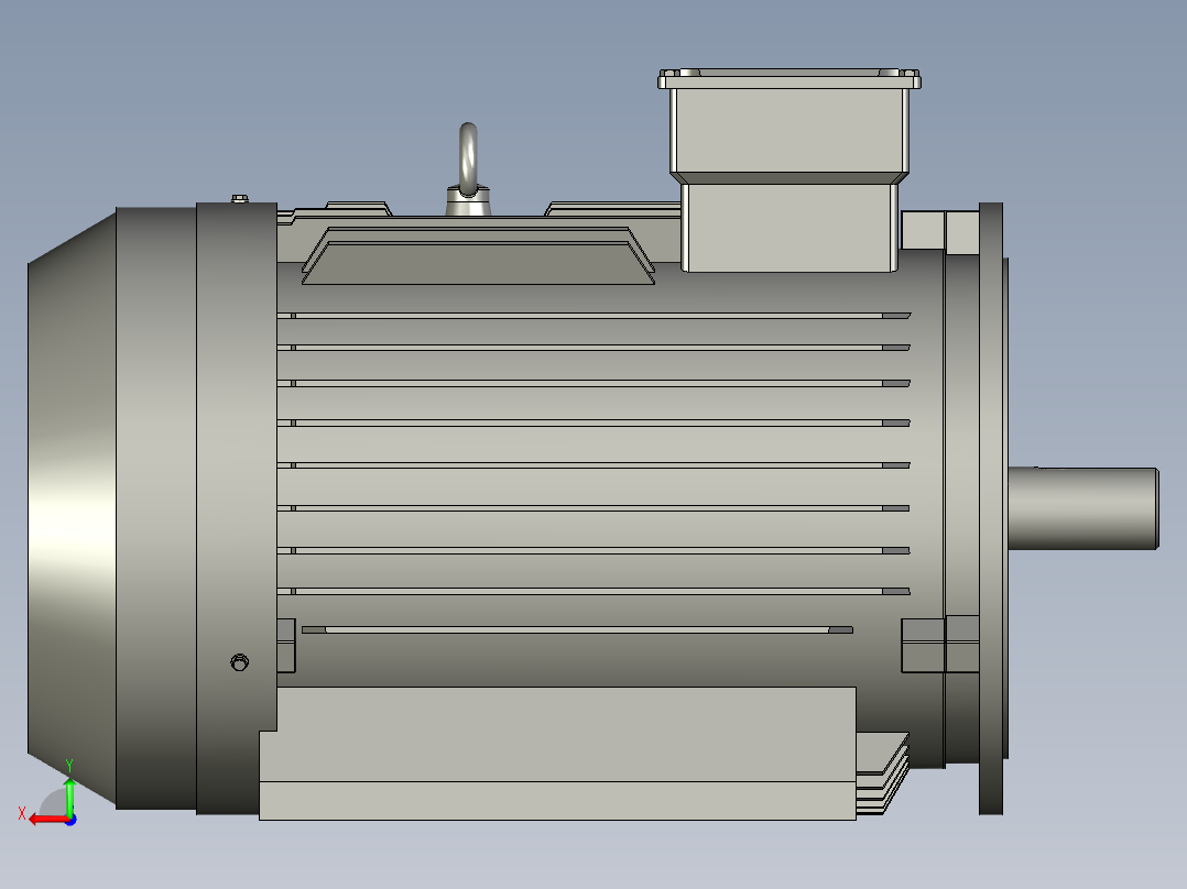 YE3-B35系列三相异步电机YE3-280M1-6后视图