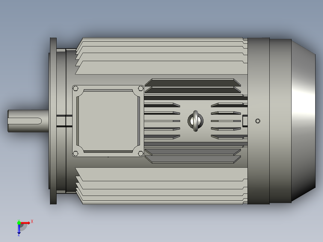 YE3-B35系列三相异步电机YE3-280M1-6俯视图