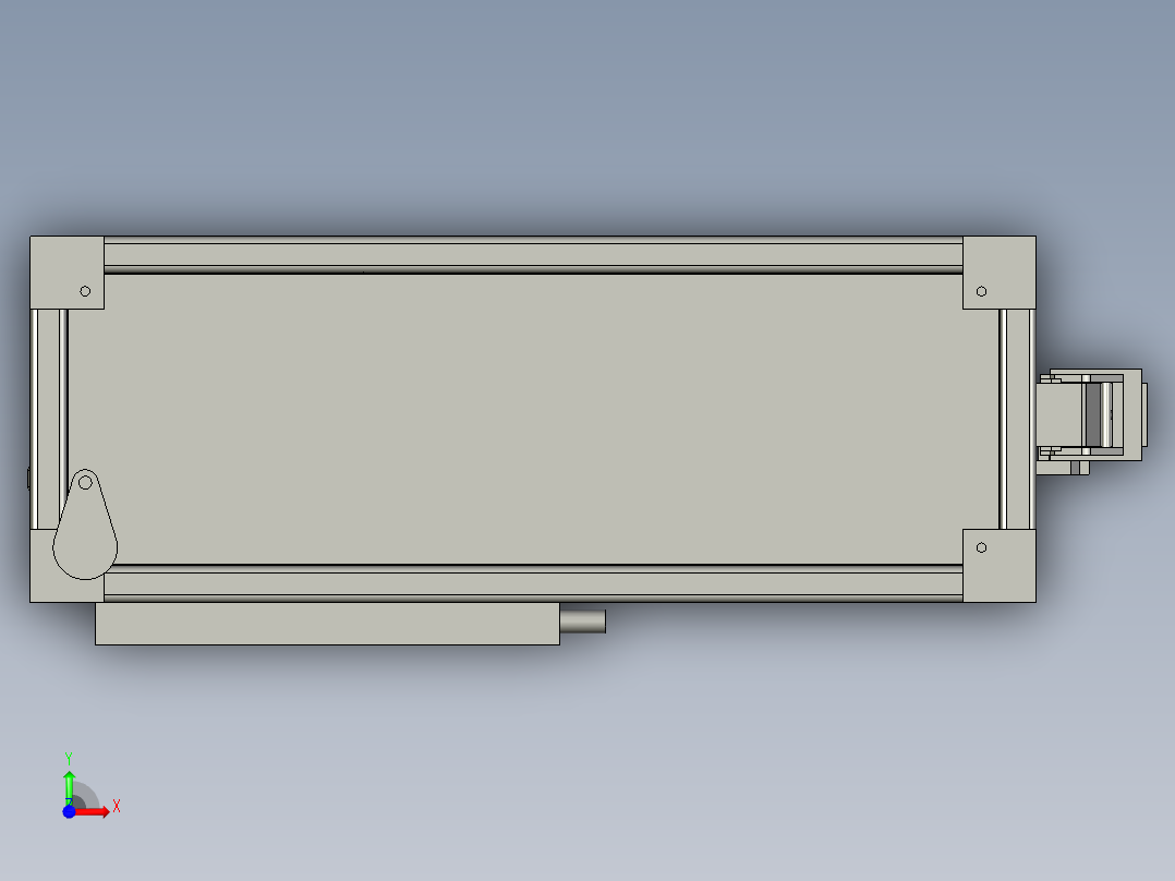 定点剥离模组前视图