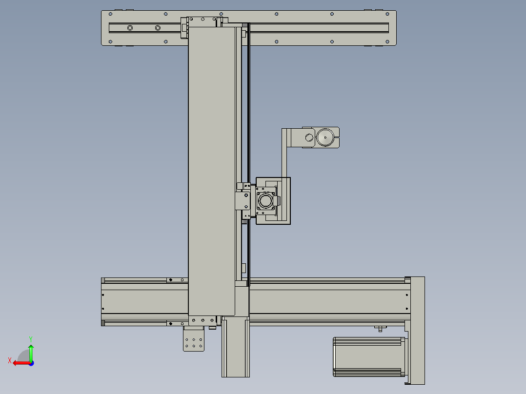 三轴机构组件-20后视图