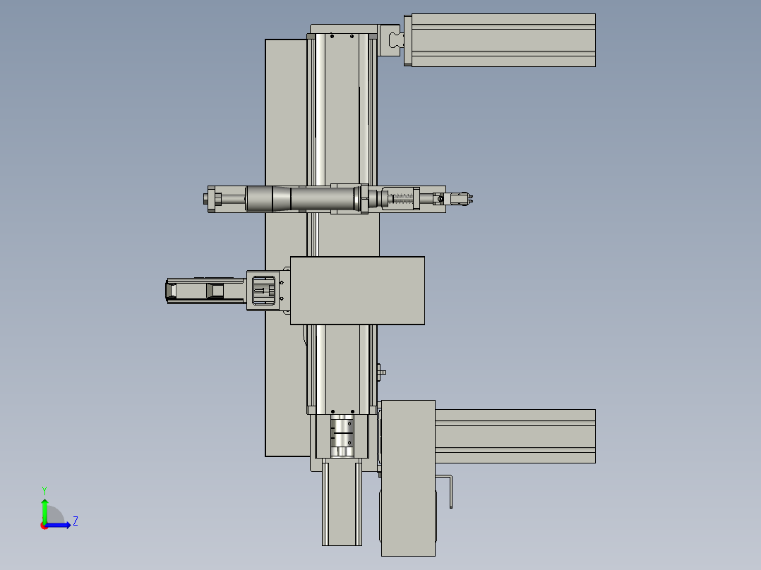 三轴机构组件-20左视图