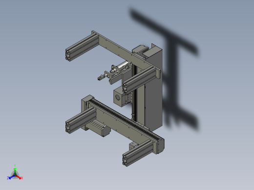 三轴机构组件-20正等轴测缩略图