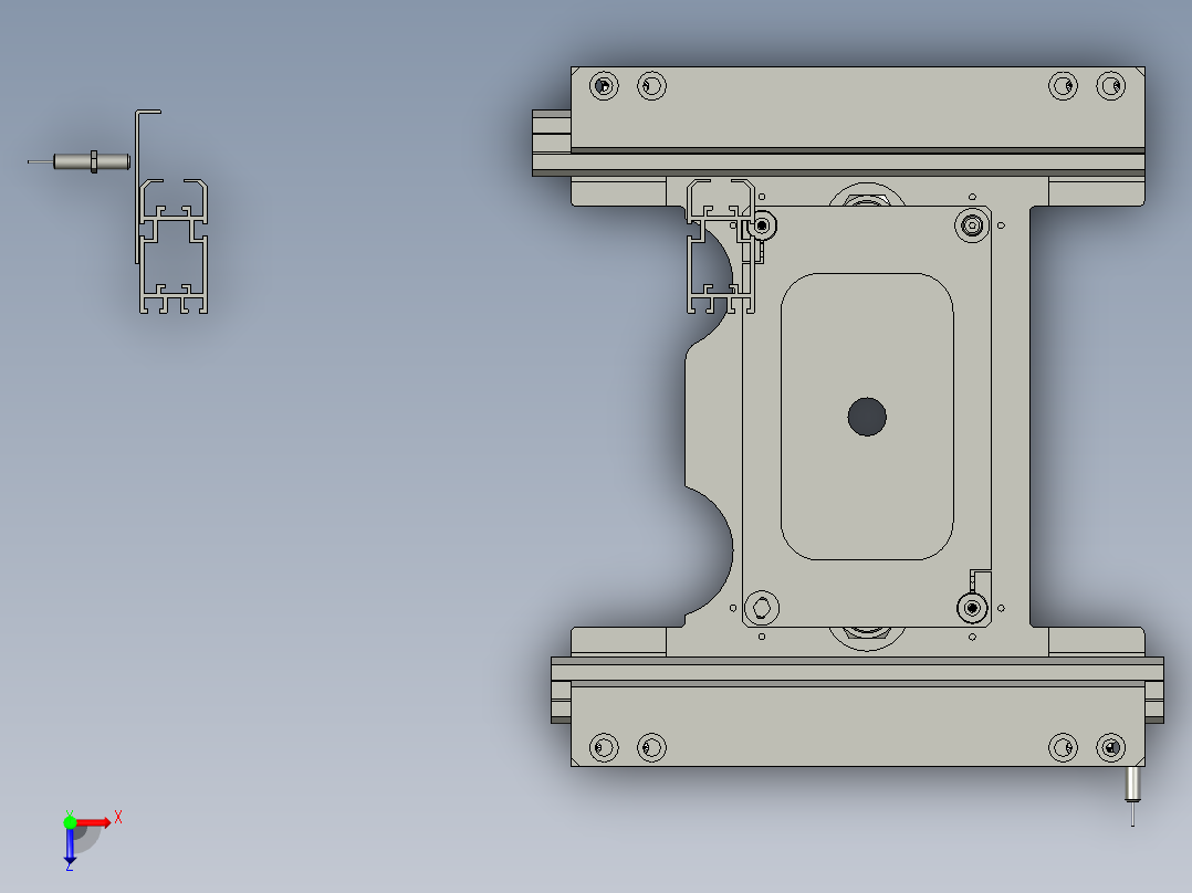 82电机托盘SLDPRT俯视图