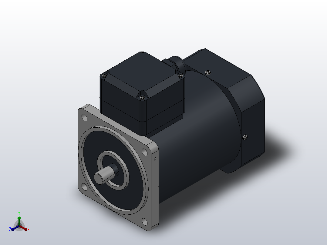 90AC(90W╱120W)微型交流（齿轴）基本型减速电机[90YS120WGV22H]主视图