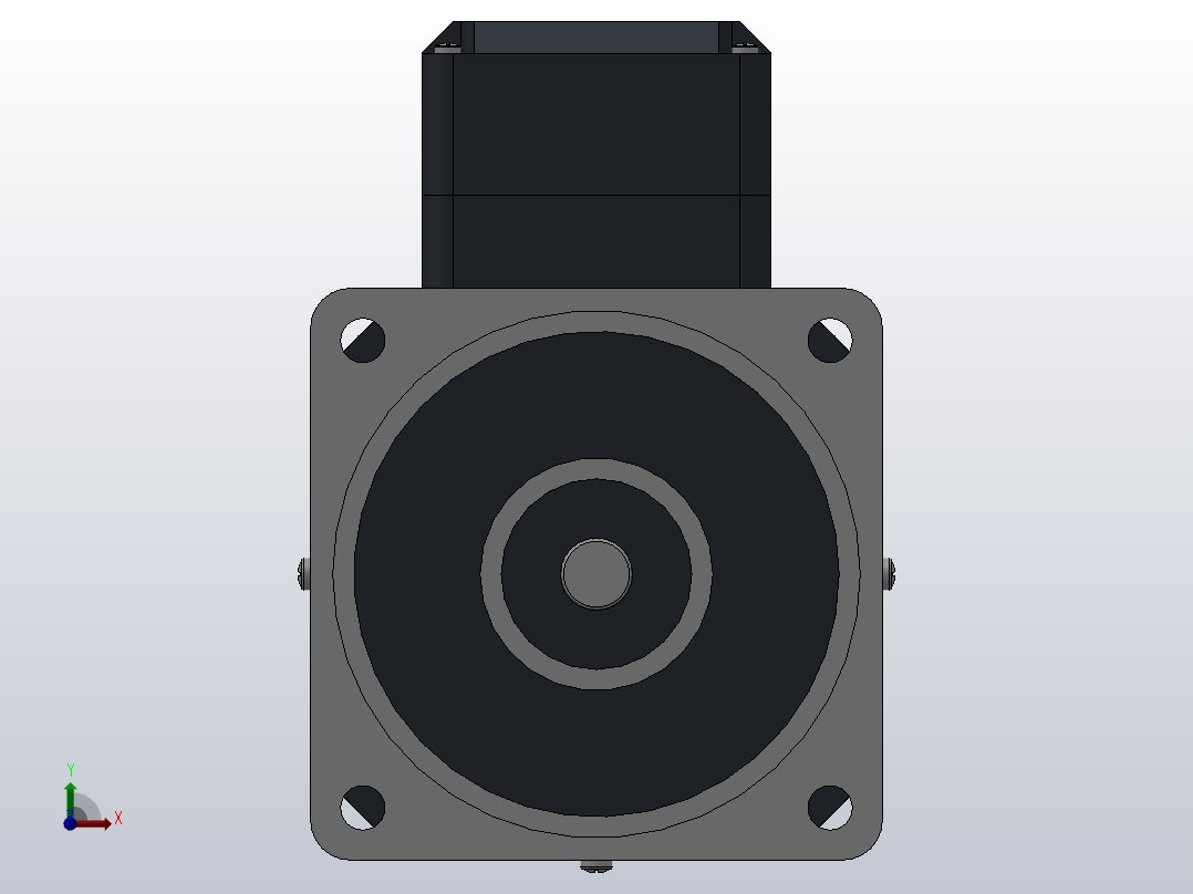 90AC(90W╱120W)微型交流（齿轴）基本型减速电机[90YS120WGV22H]前视图